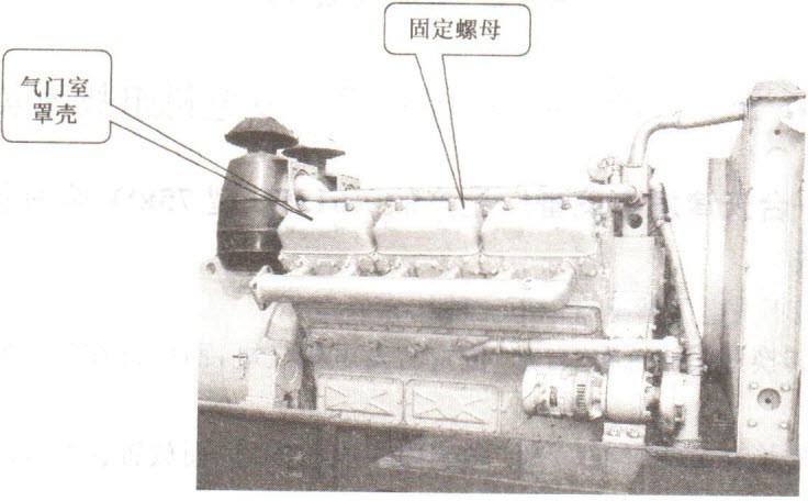 　　图10-26气门窒罩壳外形及固定螺母的位置